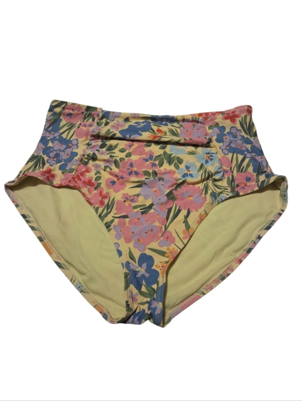 Women’s 2X Adore Me Shelby High Waisted Bikini Bottom - Wellesley Floral Print